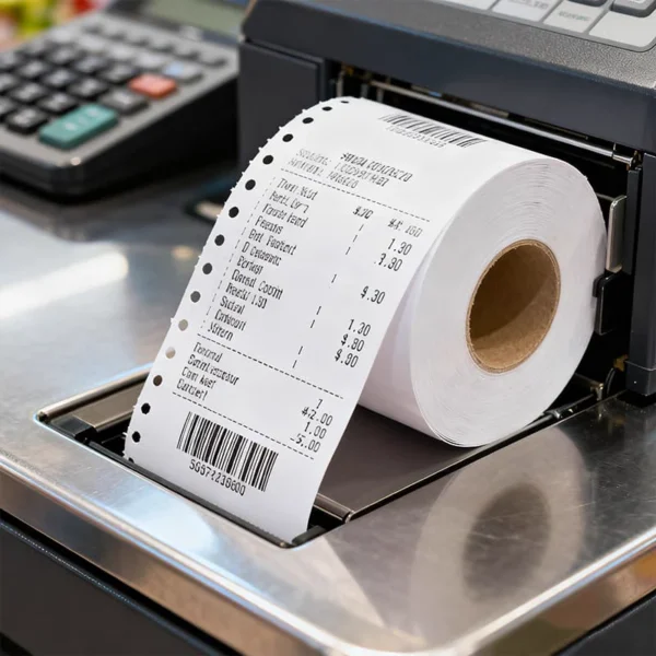Cash Register Paper four EcoPackin Cash Register Paper - product detail close-up 4