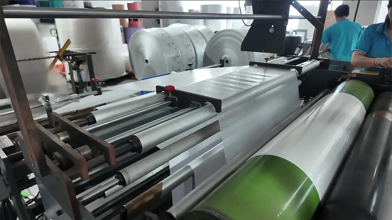 EcoPackin facility: Bubble bag base material production line