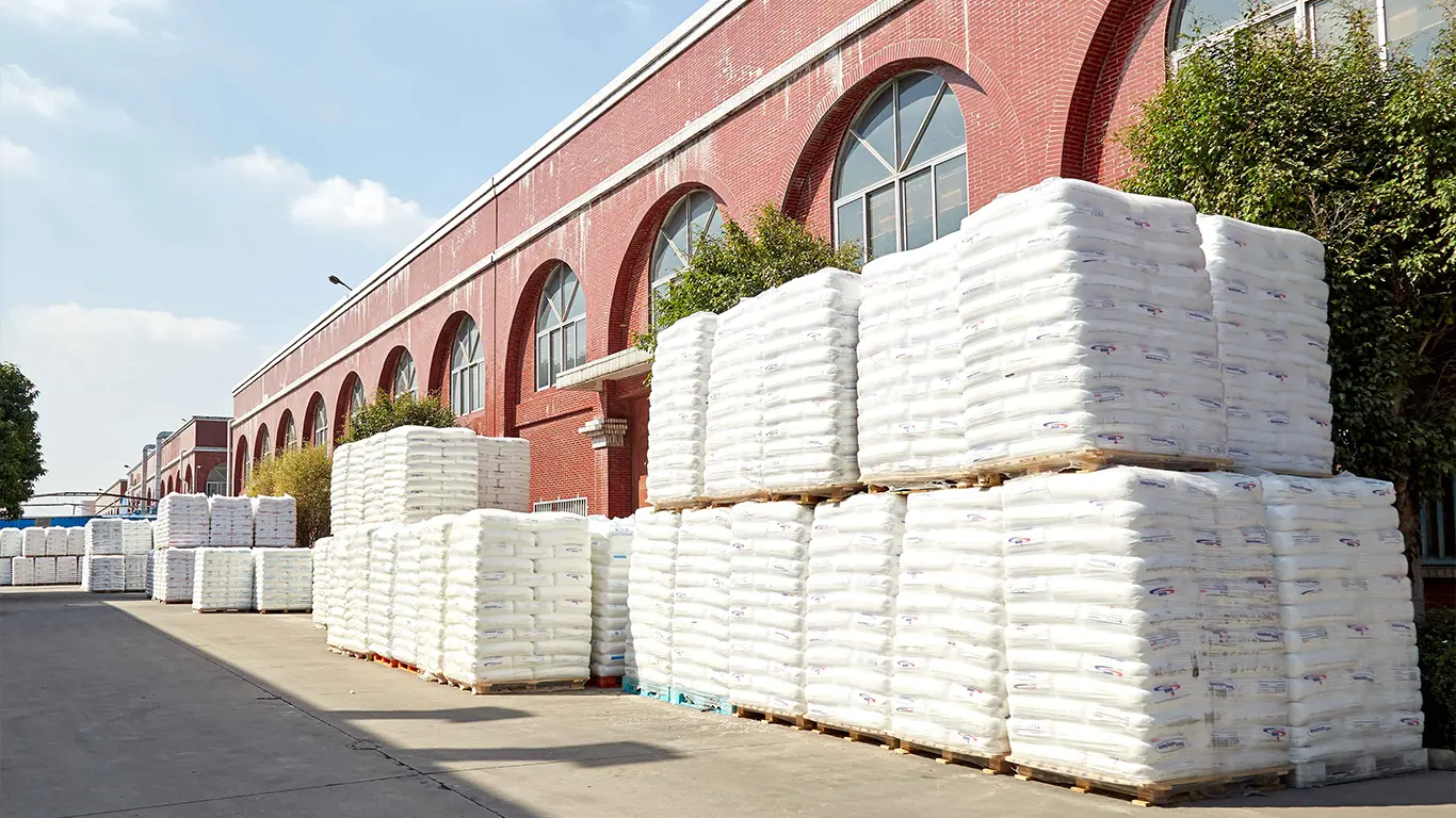 EcoPackin facility: Raw material storage