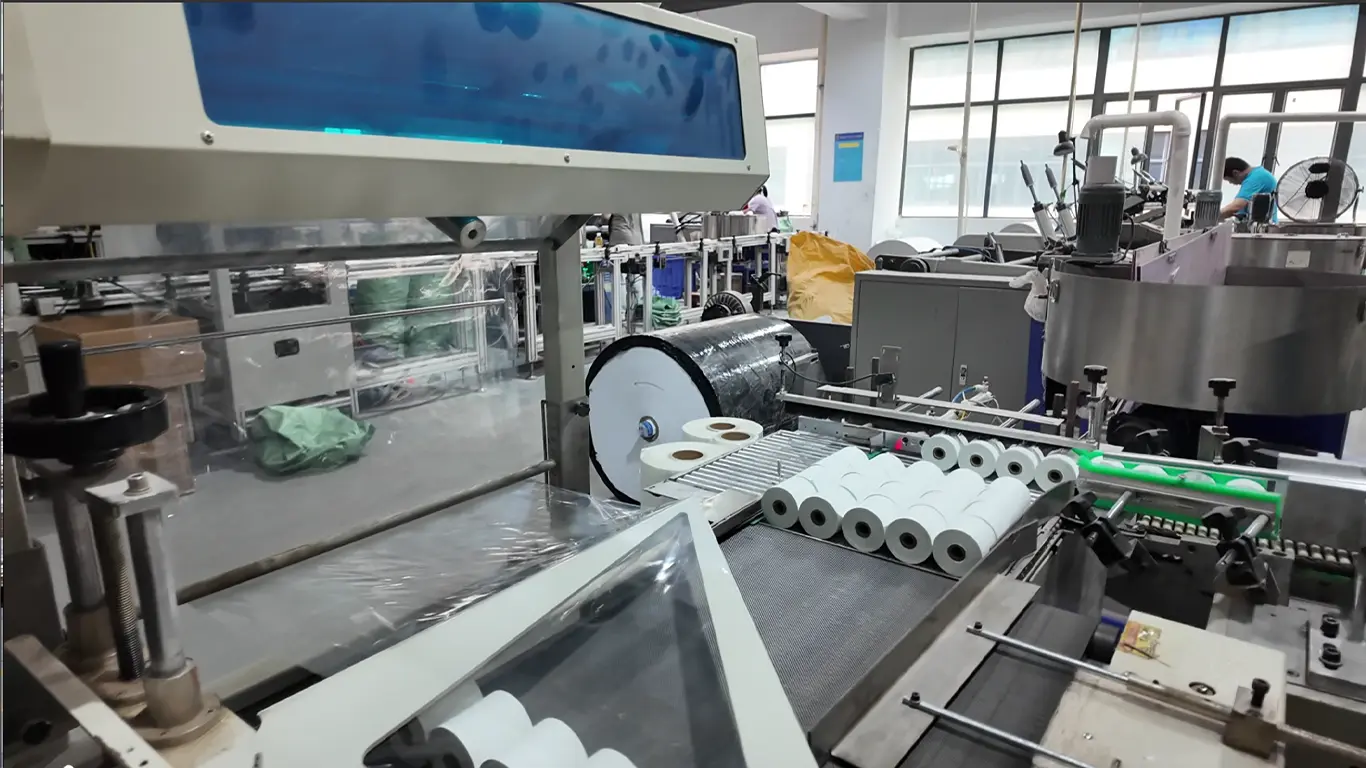 EcoPackin facility: Thermal paper roll production line