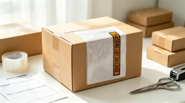 packing list envelope one EcoPackin Packing List Envelope - application scenario 1