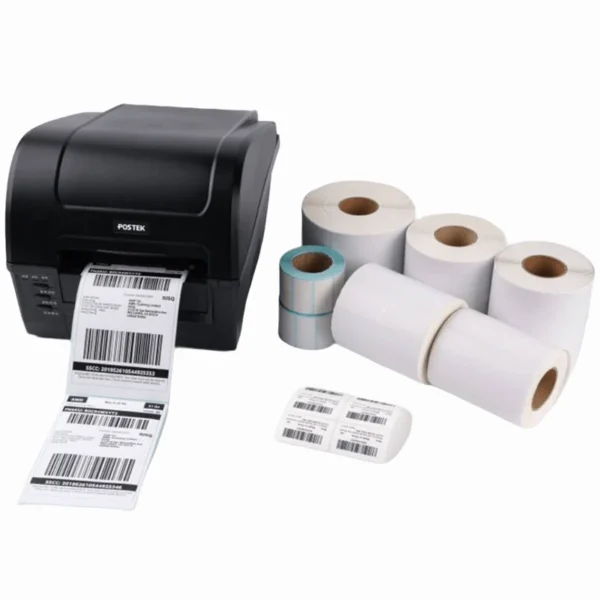 shipping-label-sl-001-main Custom Size Direct Thermal Shipping Label For Logistics Express Packaging