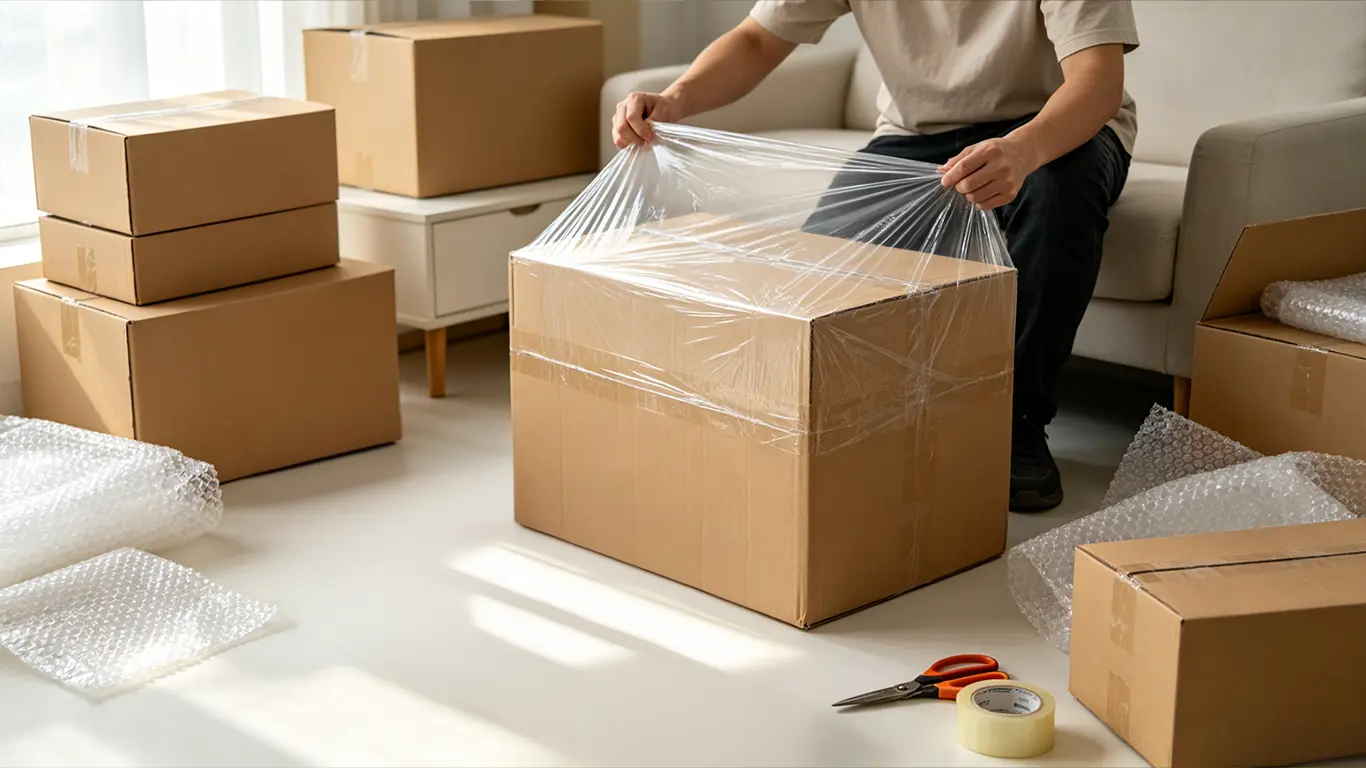 EcoPackin application: stretch film two